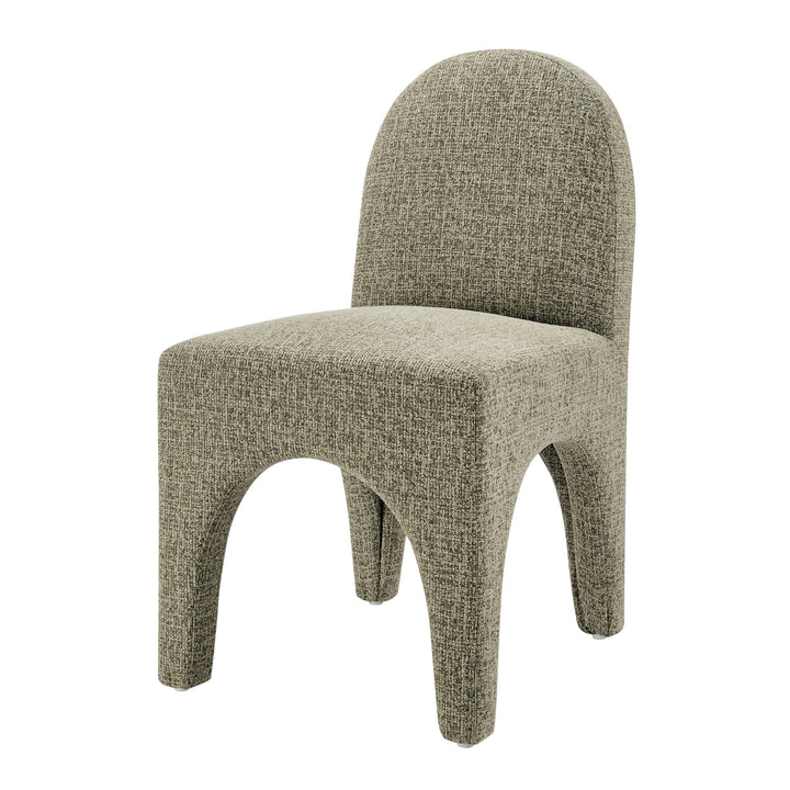 Vano Chenille Dining Side Chair - Nara Olive