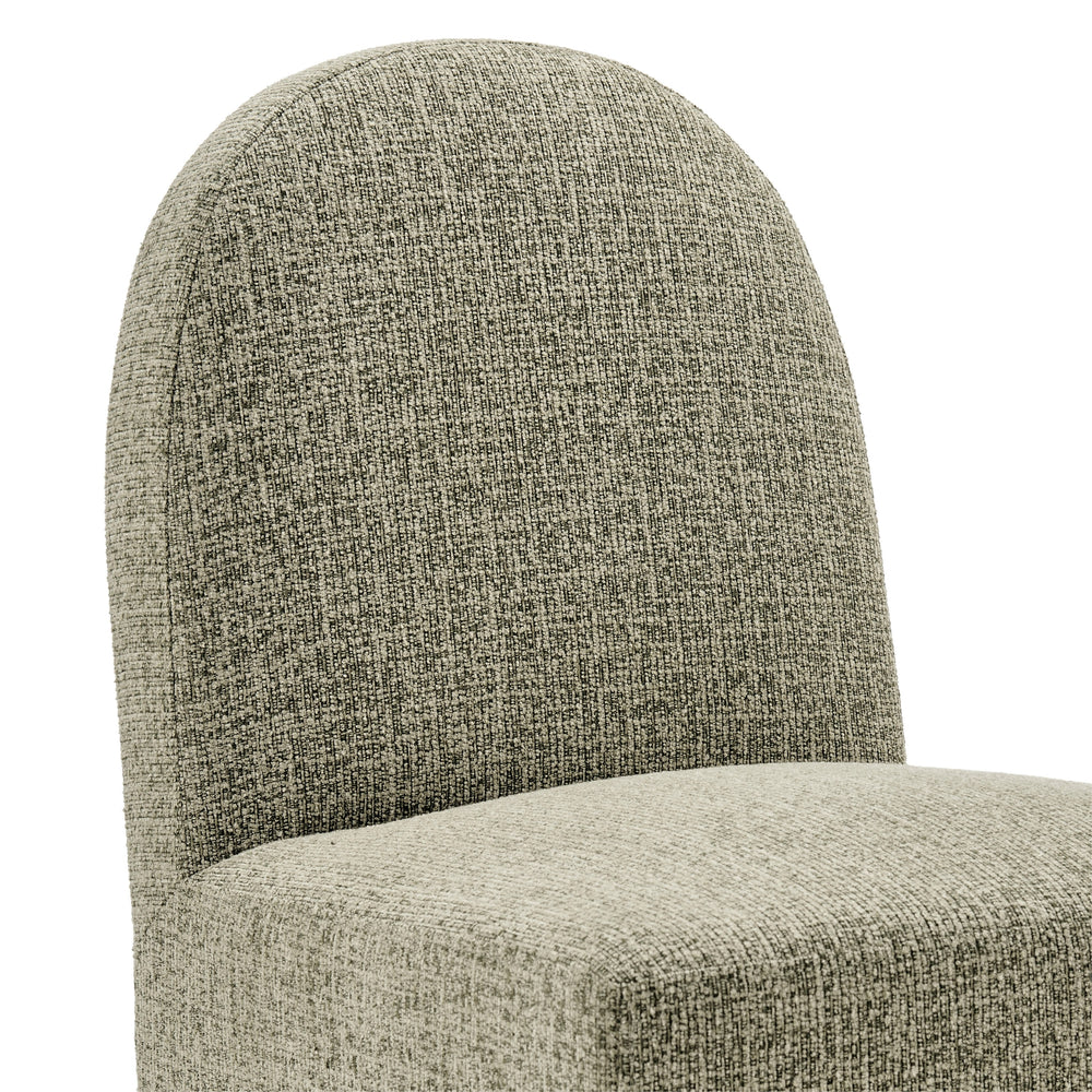 Vano Chenille Dining Side Chair - Nara Olive - view 9