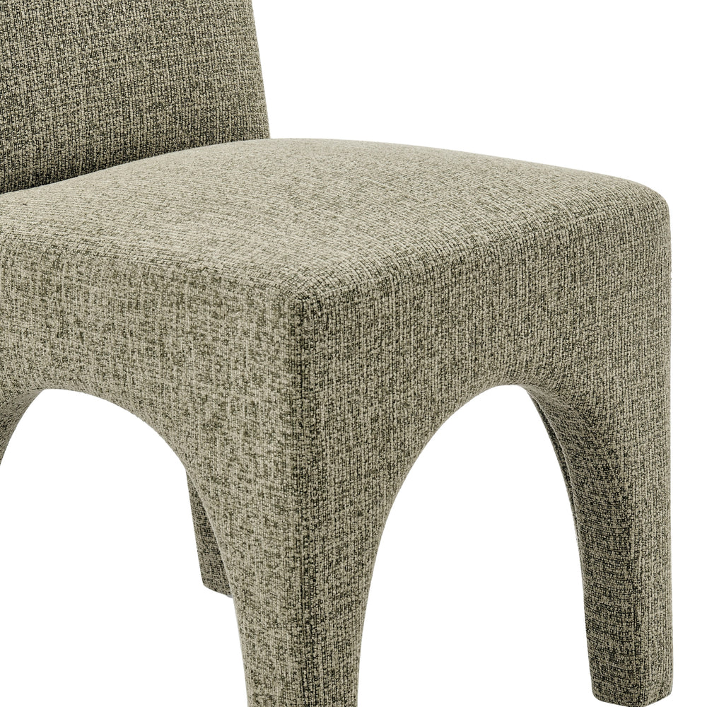 Vano Chenille Dining Side Chair - Nara Olive - view 10