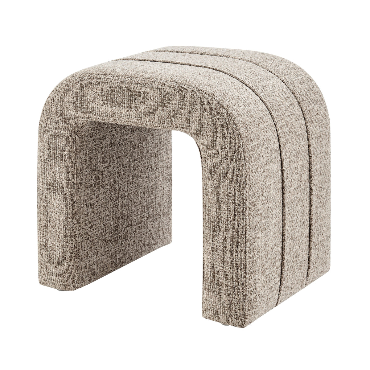 Rivo Chenille Stool - Nara Sand