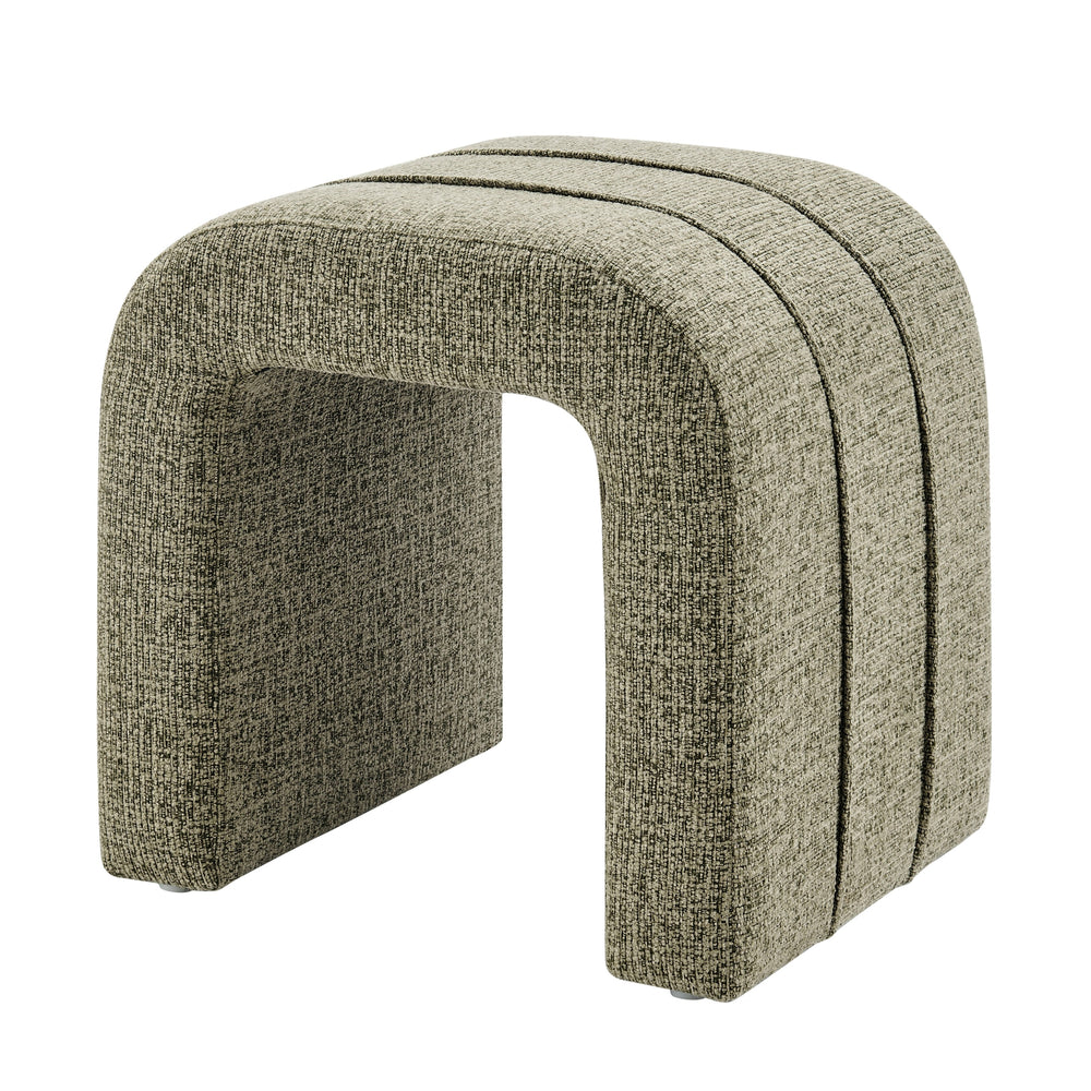 Rivo Chenille Stool - Nara Olive