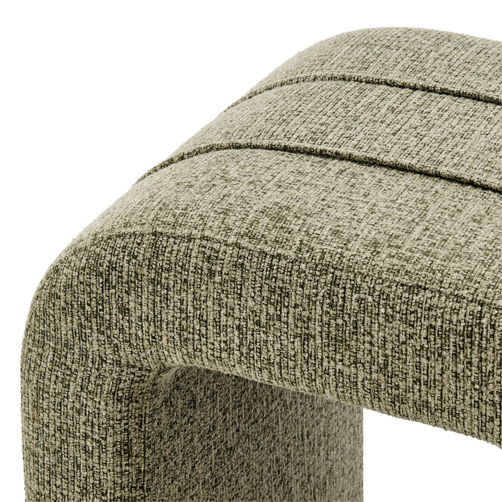 Rivo Chenille Stool - Nara Olive - view 7