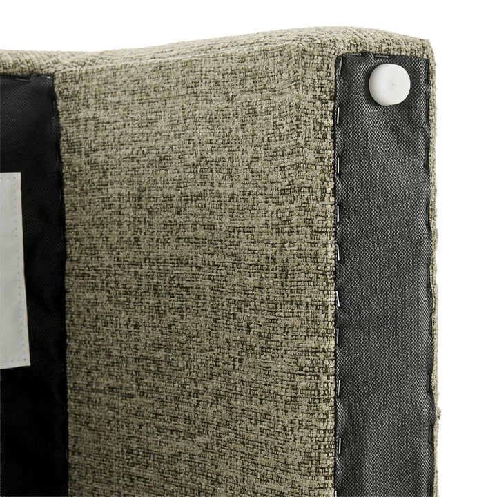 Rivo Chenille Stool - Nara Olive - view 9