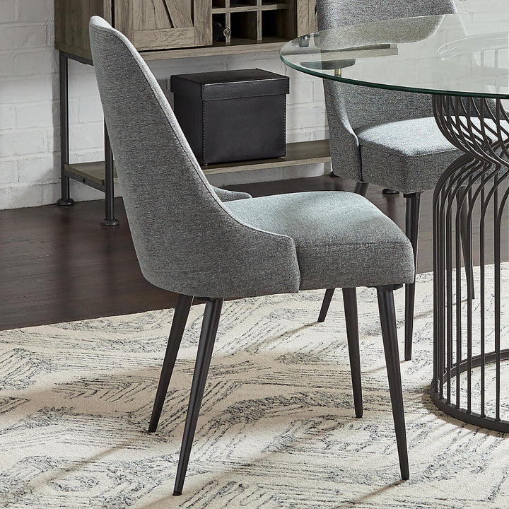 Coaster Furniture 190442 Alan Fabric Upholstered Dining Side Chair Grey