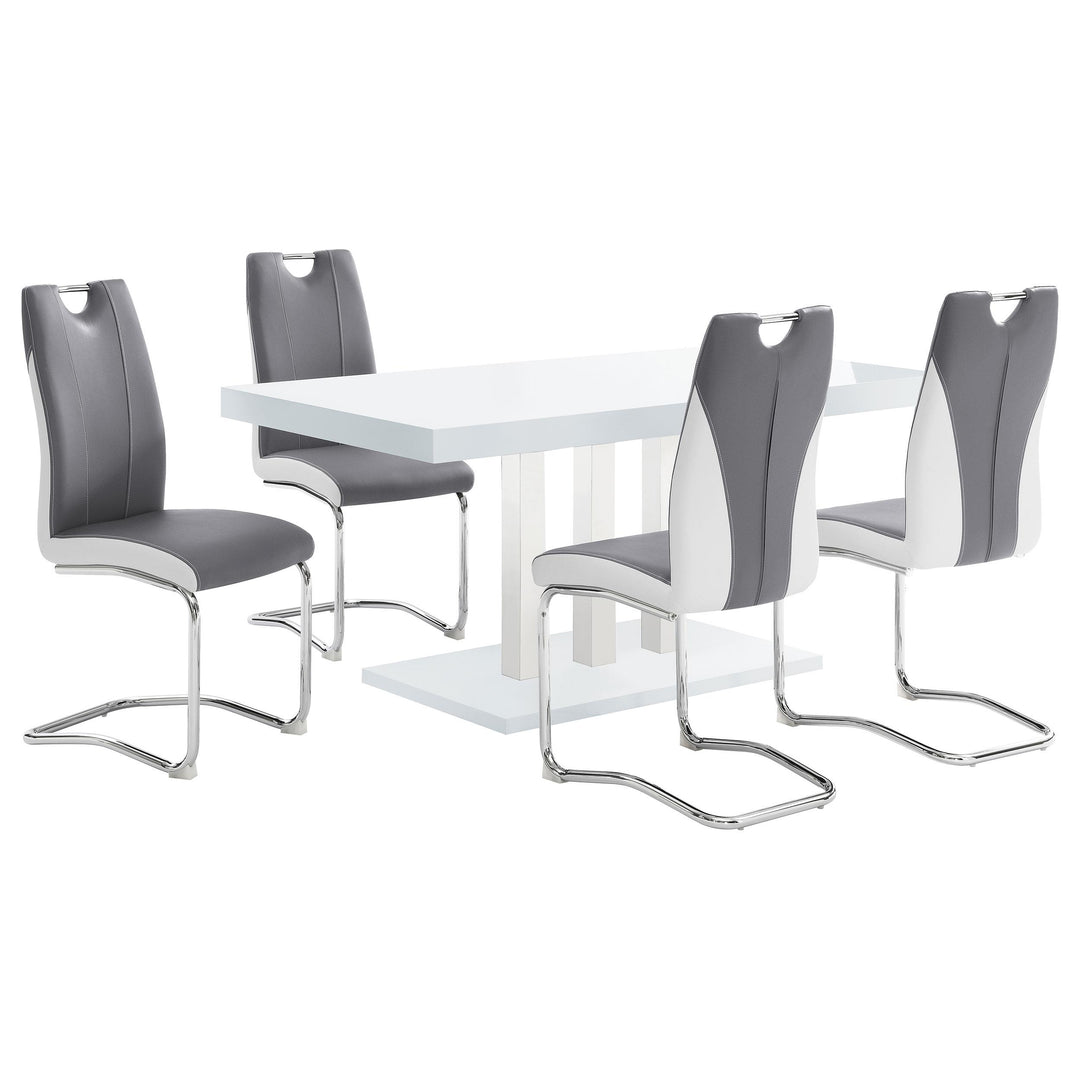 coaster-furniture-193811-s5-brooklyn-5-piece-rectangular-dining-set-white-high-gloss