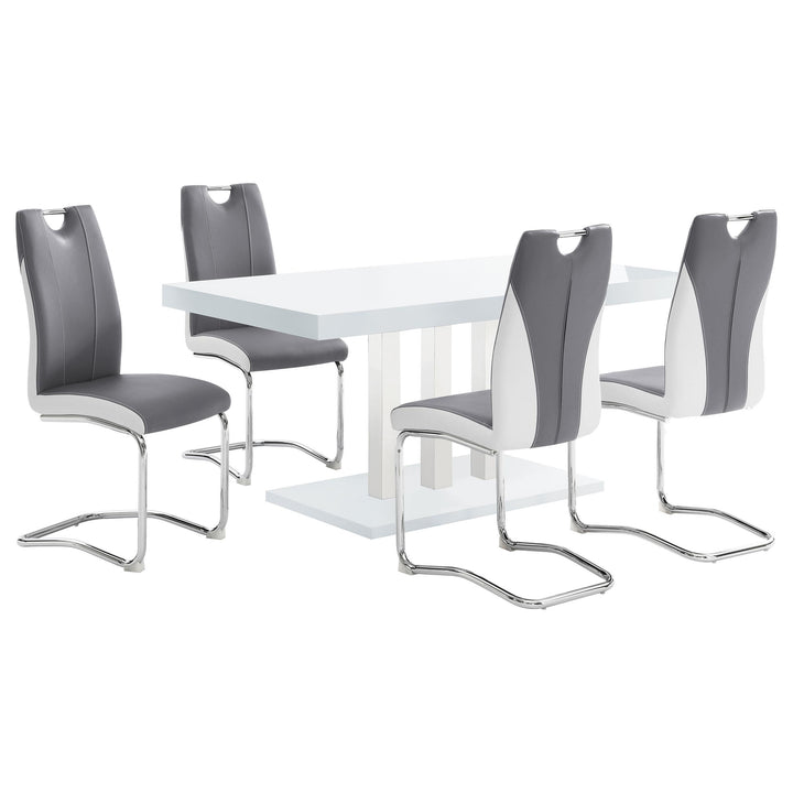 coaster-furniture-193811-s5-brooklyn-5-piece-rectangular-dining-set-white-high-gloss