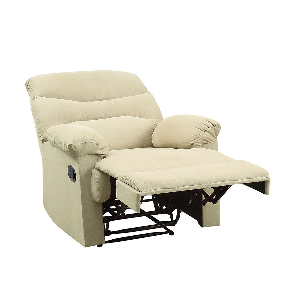 Arcadia - Motion Recliner - Beige Microfiber
