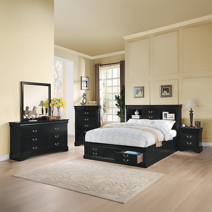 Louis Philippe III Dresser in Black