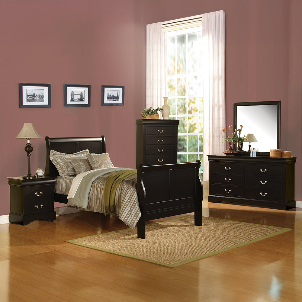 Louis Philippe III Dresser in Black