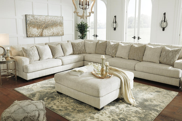 Rawcliffe Oversized Accent Ottoman - Beige (3)