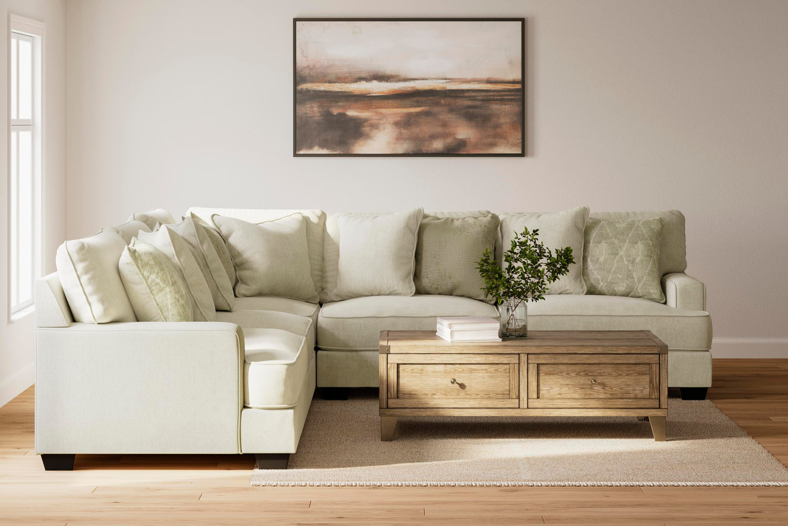 Ashley Rawcliffe 3-Piece Sectional with Left Arm Facing Sofa (2)