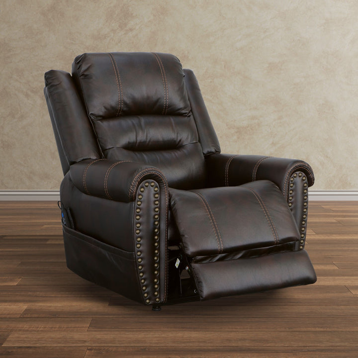 Oscar Fabric Power Lift Recliner with Right