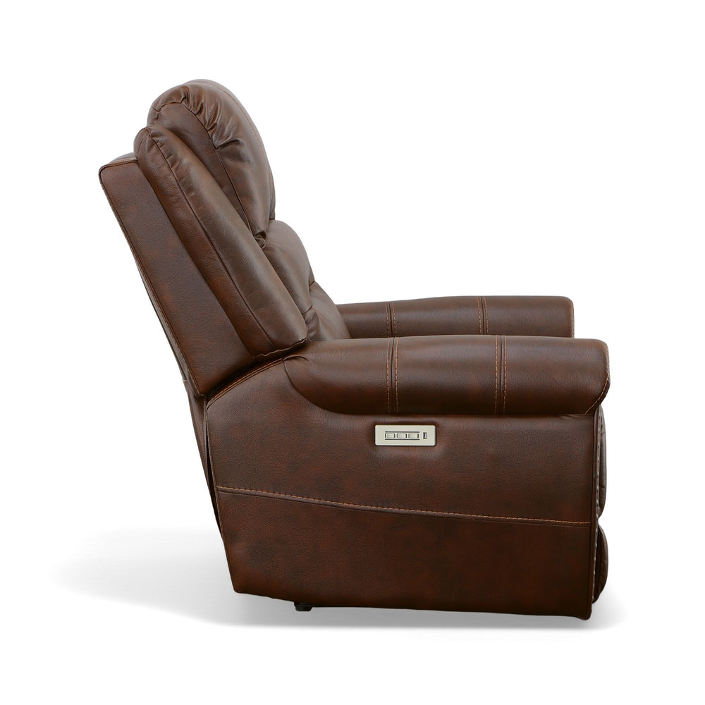Oscar Fabric Power Recliner with Power Headrest in Pumpernickel
