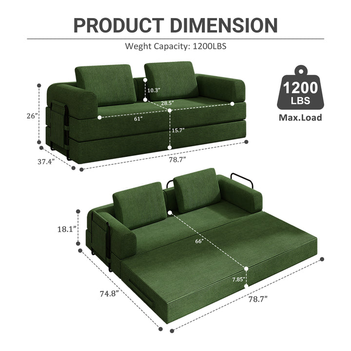 corduroy-convertible-sleeper-sofa-bed-with-pillow-jade