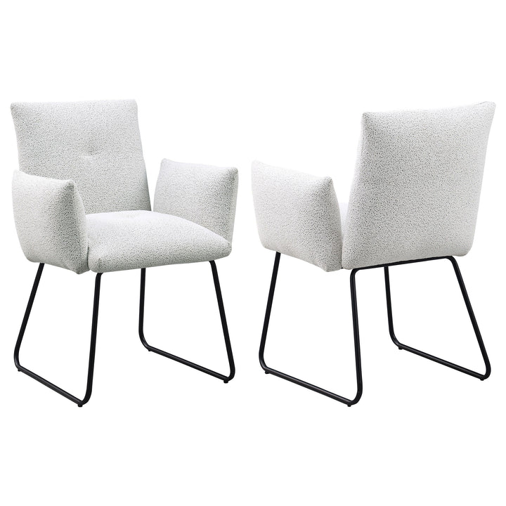 Coaster Furniture Ackland - Upholstered Dining Side Chair  - Light Gray