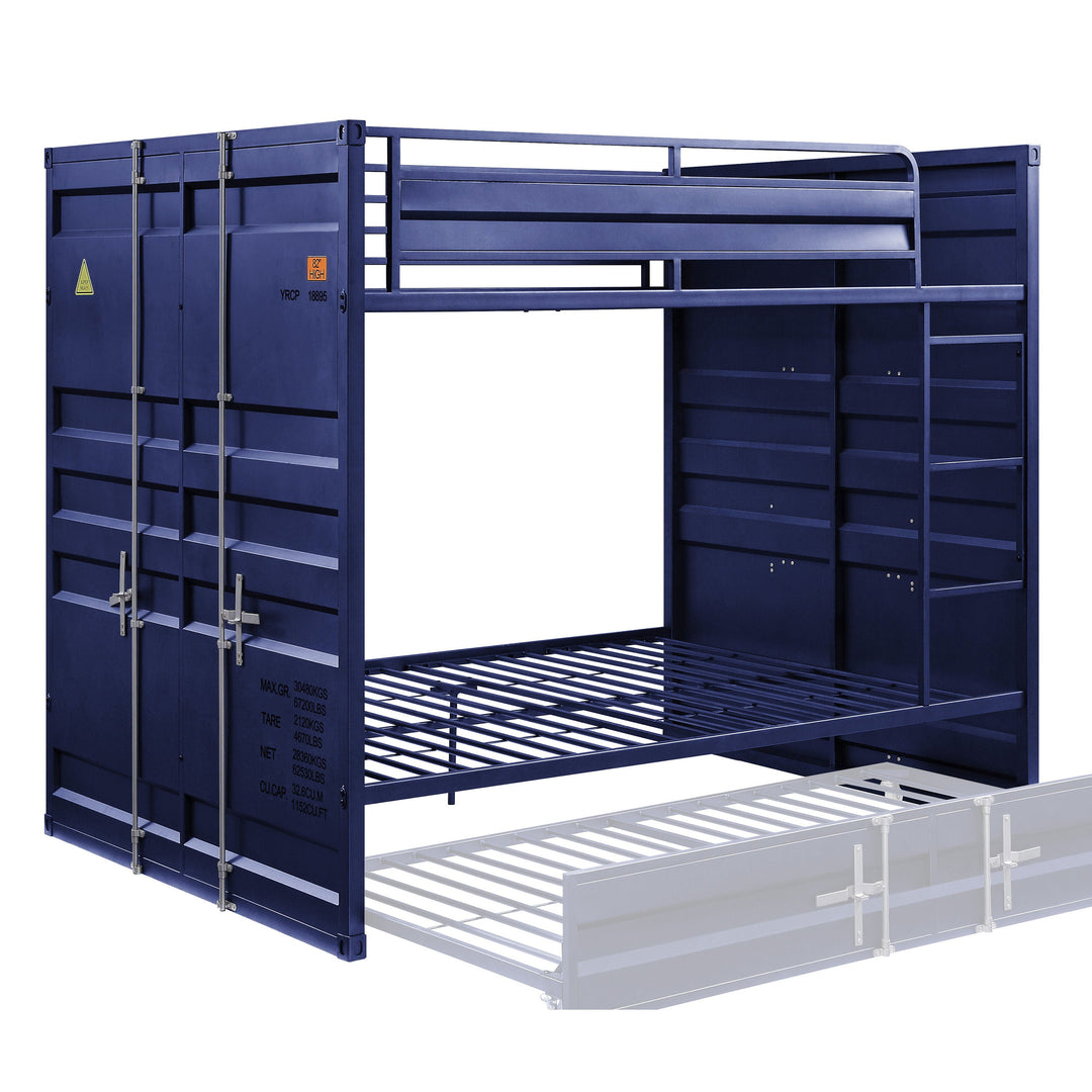 Cargo - Full Over Full Bunk Bed - Blue