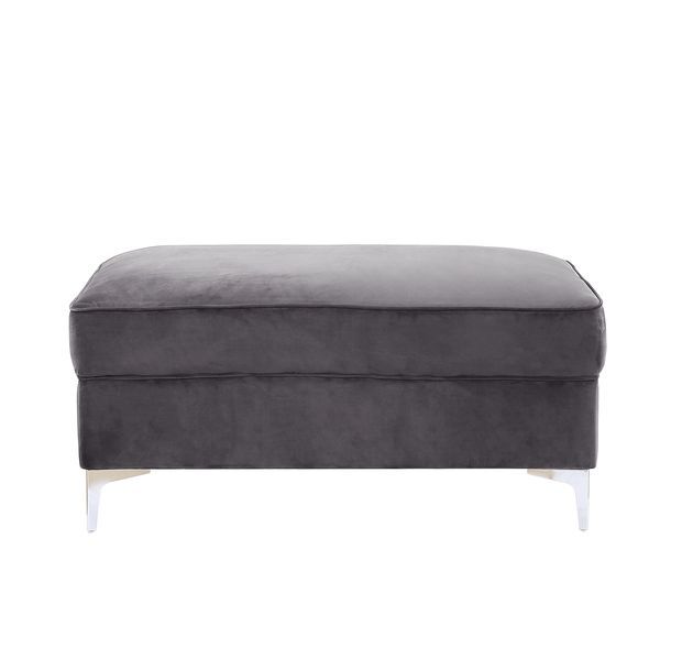 Bovasis - Ottoman - Gray Velvet