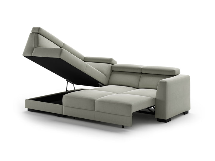 Luonto Halti studio - Halti LHF-Chaise-RHF-Loveseat-Sleeper Lens-700 402-6 Walnut Open Angle-2