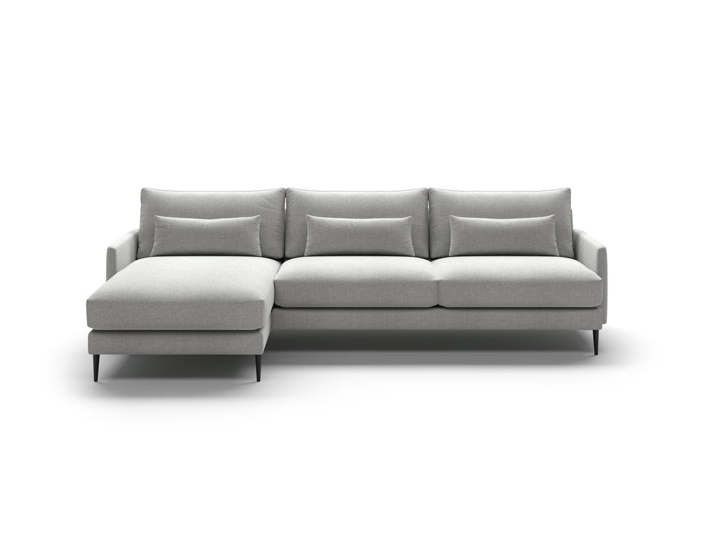 Luonto Liam studio - Liam Sectional-LHF-Chaise Atlantic-01 227-15 Black Front