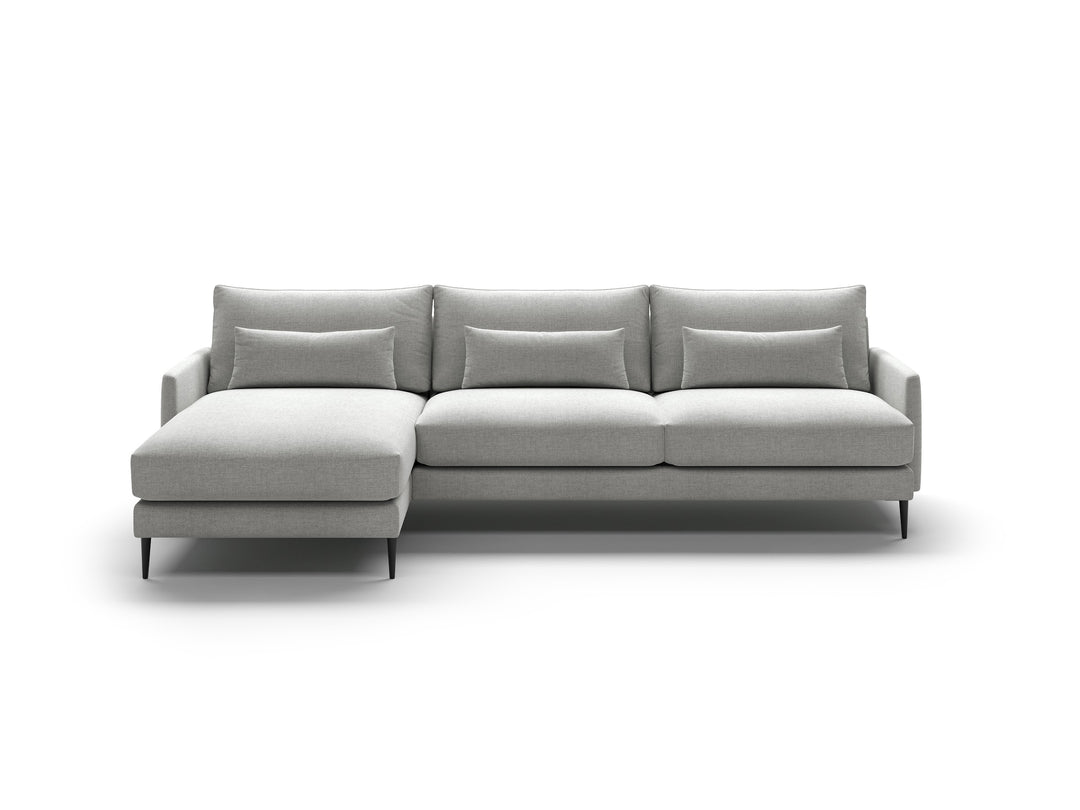 Luonto Liam studio - Liam Sectional-LHF-Chaise Atlantic-01 227-15 Black Front