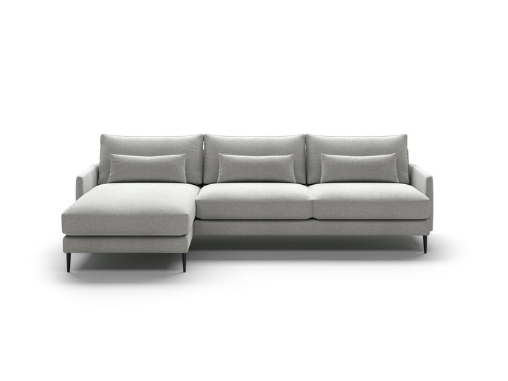 Luonto Liam studio - Liam Sectional-LHF-Chaise Atlantic-01 227-15 Black Front