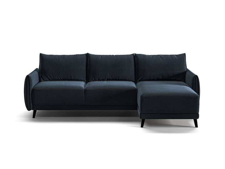 Luonto Dolphin studio - Dolphin Sectional-Chaise-DX Glamour-13 133-20 Black Closed Front