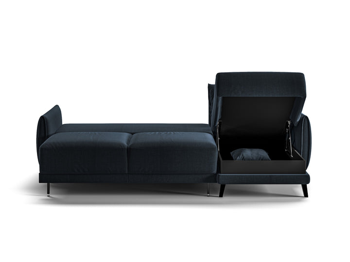 Luonto Dolphin studio - Dolphin Sectional-Chaise-RX Glamour-13 133-20 Black Open Front