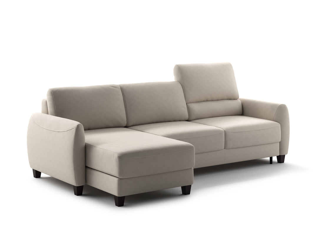 Luonto Delta studio - Delta LHF-Chaise-RHF-Loveseat-Sleeper Cloud-02 104-9 Smoked-Birch Closed Angle