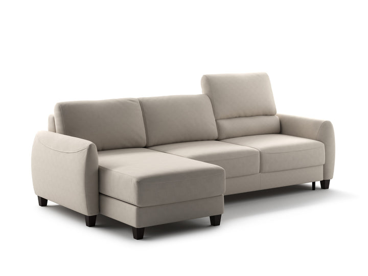 Luonto Delta studio - Delta LHF-Chaise-RHF-Loveseat-Sleeper Cloud-02 104-9 Smoked-Birch Closed Angle