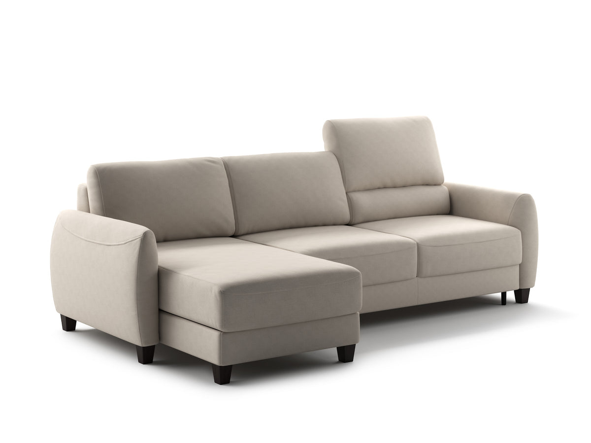 Luonto Delta studio - Delta LHF-Chaise-RHF-Loveseat-Sleeper Cloud-02 104-9 Smoked-Birch Closed Angle