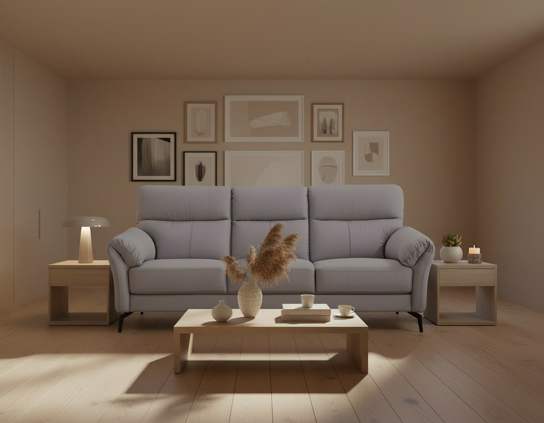 Redwood Italian Leather Match Loveseat