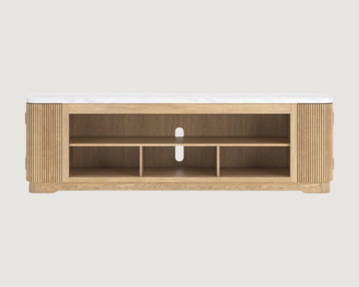 Camdill 80" Extra Large TV Stand with Fireplace Option