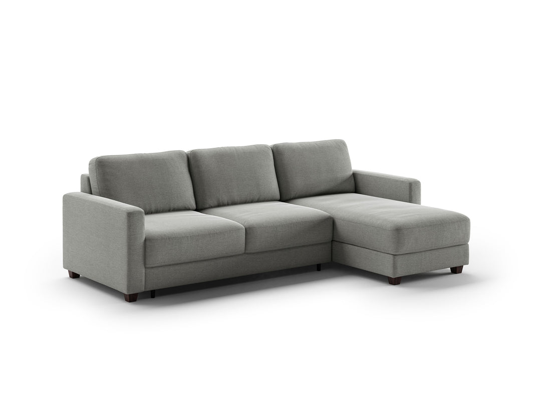 Luonto Hampton studio - Hampton Queen-Loveseat-Chaise Rodeo-104 104-6 Walnut Closed Angle