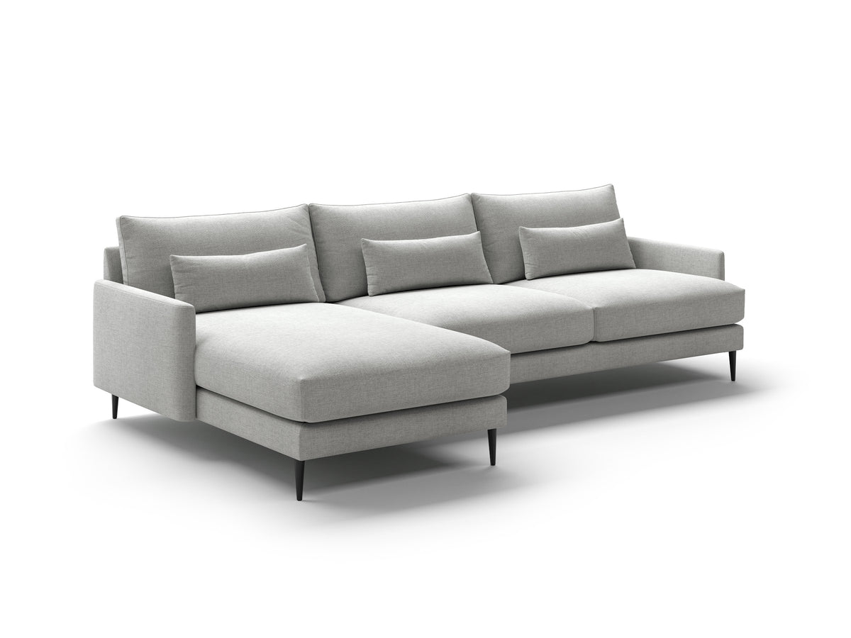 Luonto Liam studio - Liam Sectional-LHF-Chaise Atlantic-01 227-15 Black Angle