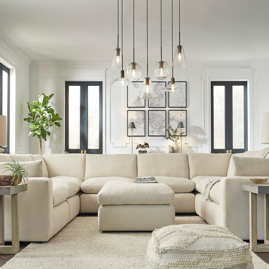 Ashley Elyza 9-Piece Modular Sectional Sofa — Linen