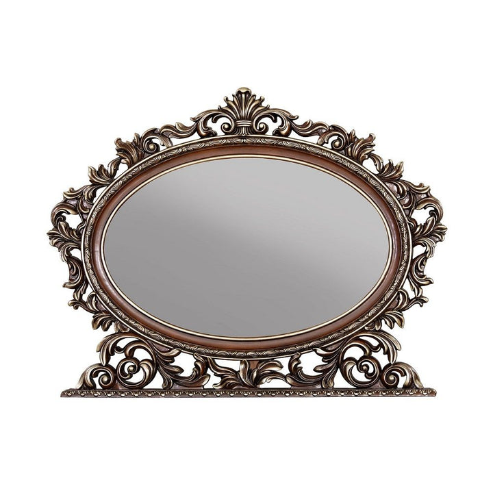 Devany - Oval Mirror - Cherry