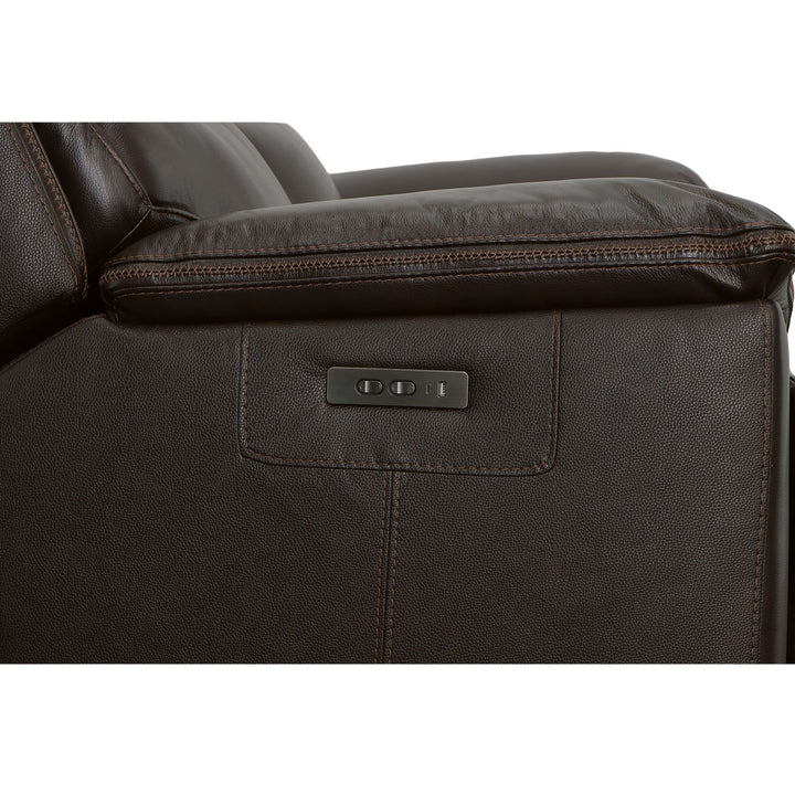 Jackson Power Reclining Loveseat With Power Headrests Dark Brown