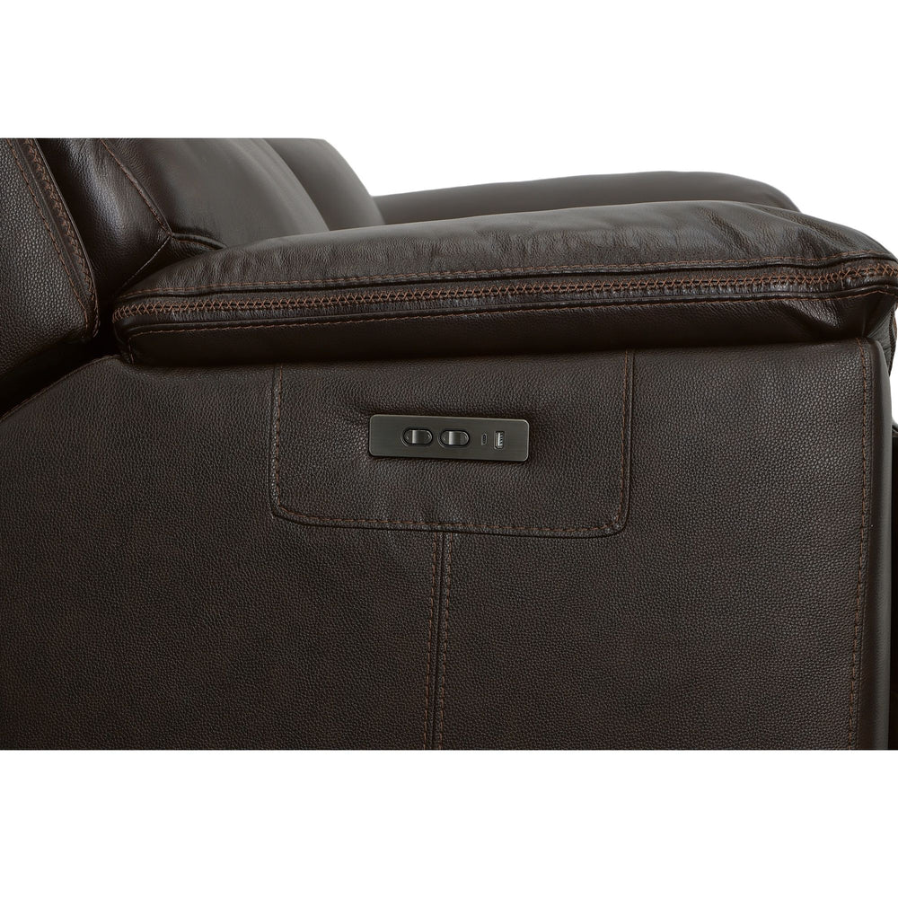 Jackson Power Reclining Loveseat With Power Headrests Dark Brown