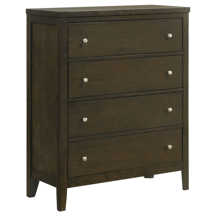 Coaster Furniture Wilkes - 4-Drawer Chest Of Drawers - Dark Cocoa