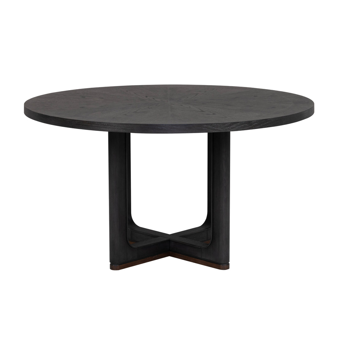 flexsteel-w1027-834-waterfall-round-dining-table-deep-ebony