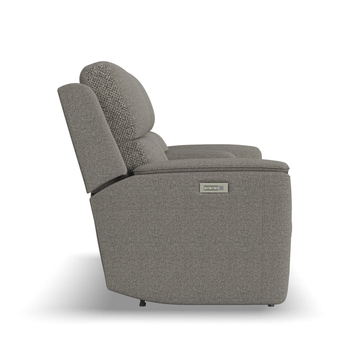 flexsteel-henry-leather-power-reclining-loveseat-console-fog-gray
