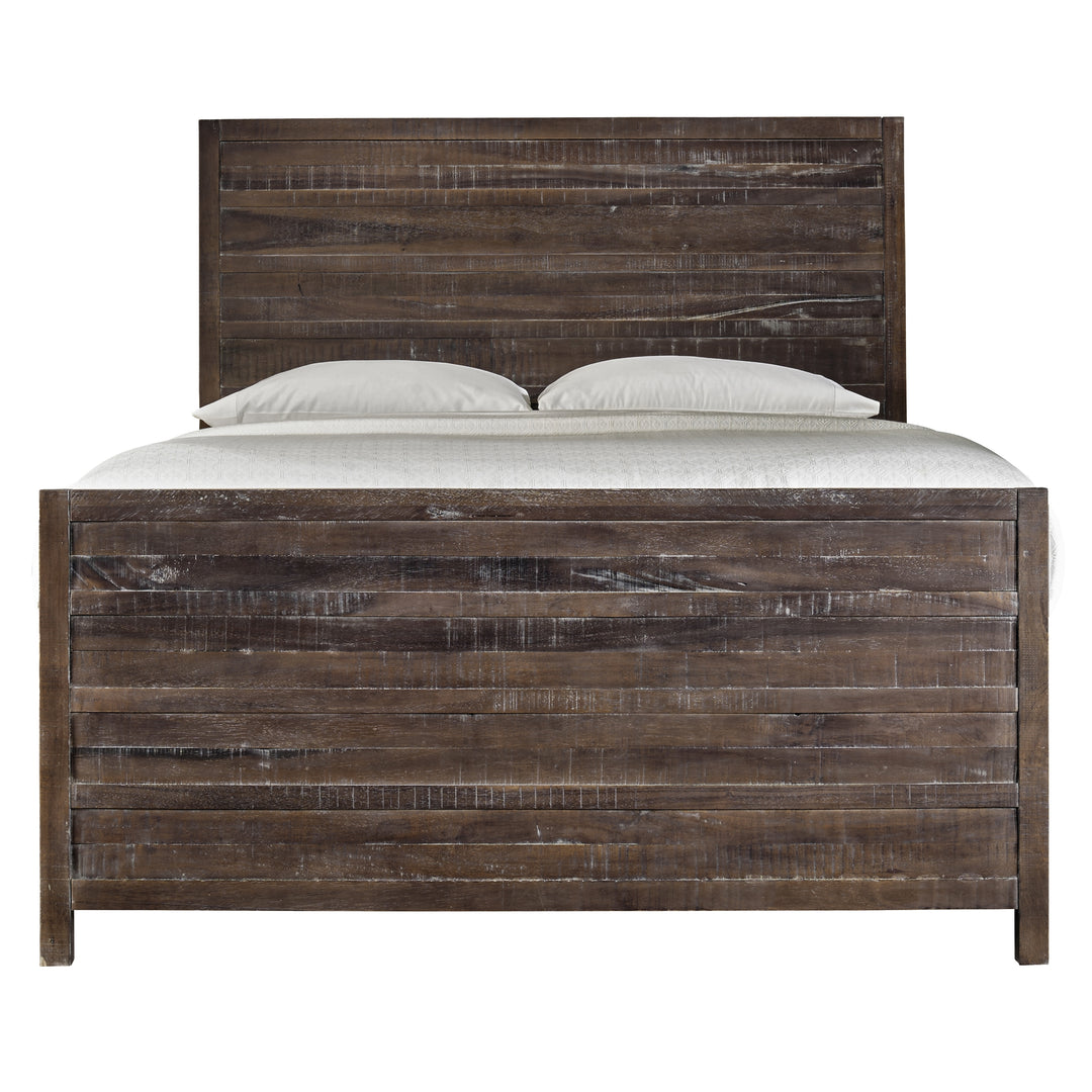 Modus Furniture 8T06L5 Townsend Solid Wood Panel Bed In Java