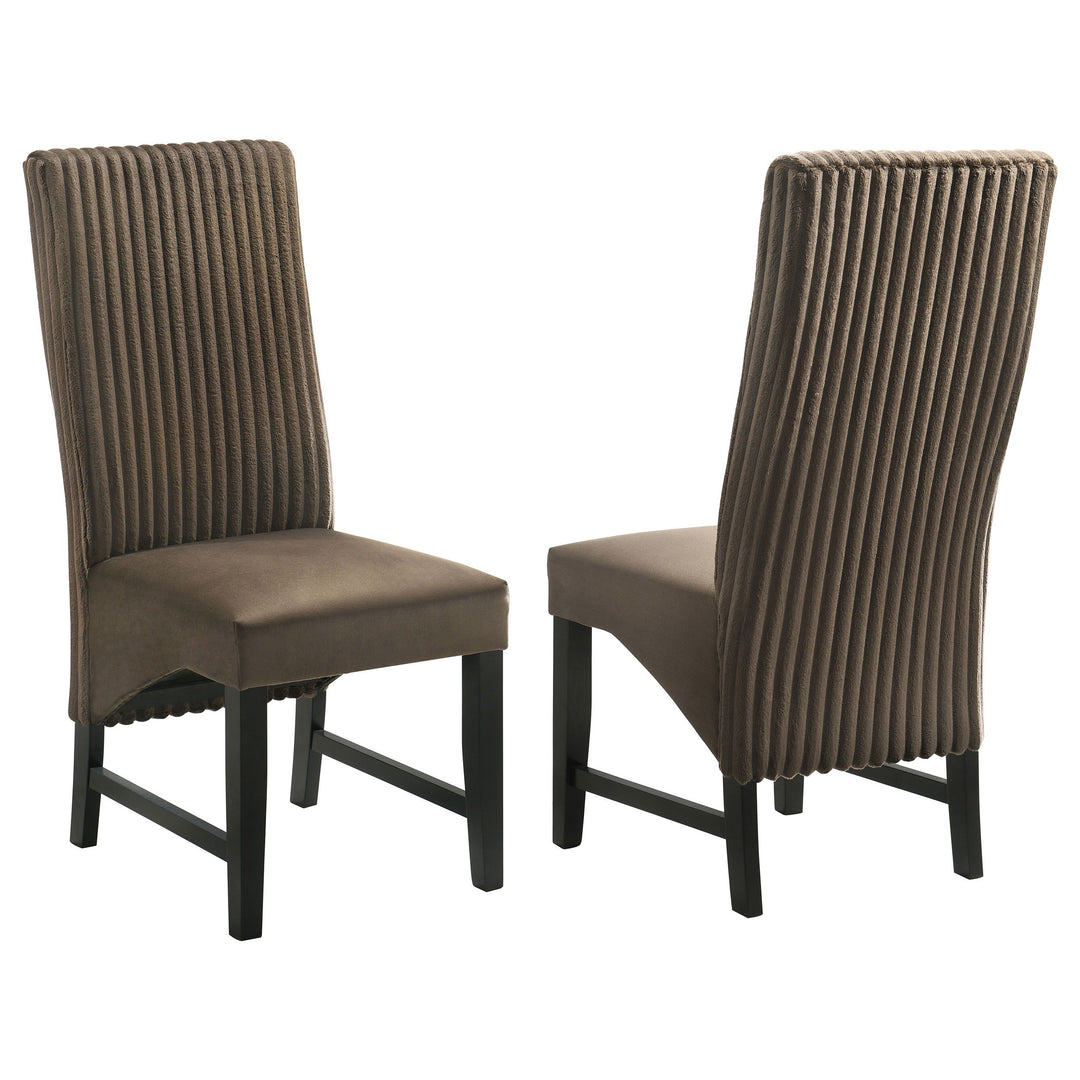 Coaster Furniture Barrand - Upholstered Dining Side Chair  - Chocolate