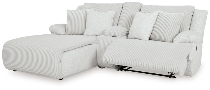 Top Tier - 3-Piece Reclining Sectional Sofa With Laf Chaise - Alloy by Ashley Furniture product image