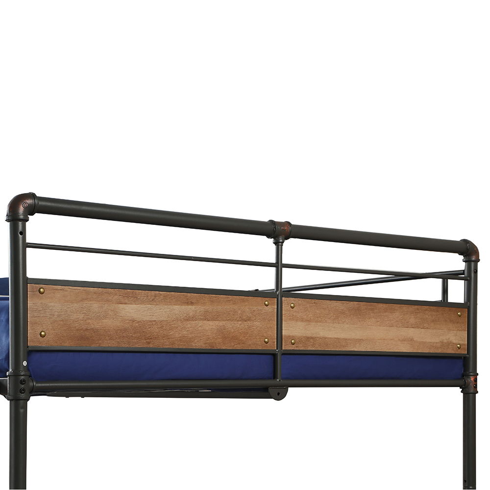 Brantley II - Double Queen Bunk Bed - Sandy Black & Dark Bronze Hand-Brushed