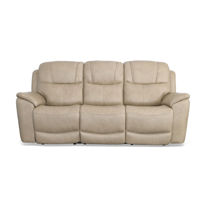 Flexsteel 1783-62PH-63301 Crew  Power Reclining Sofa With Power Headrests & Lumbar  Pebble