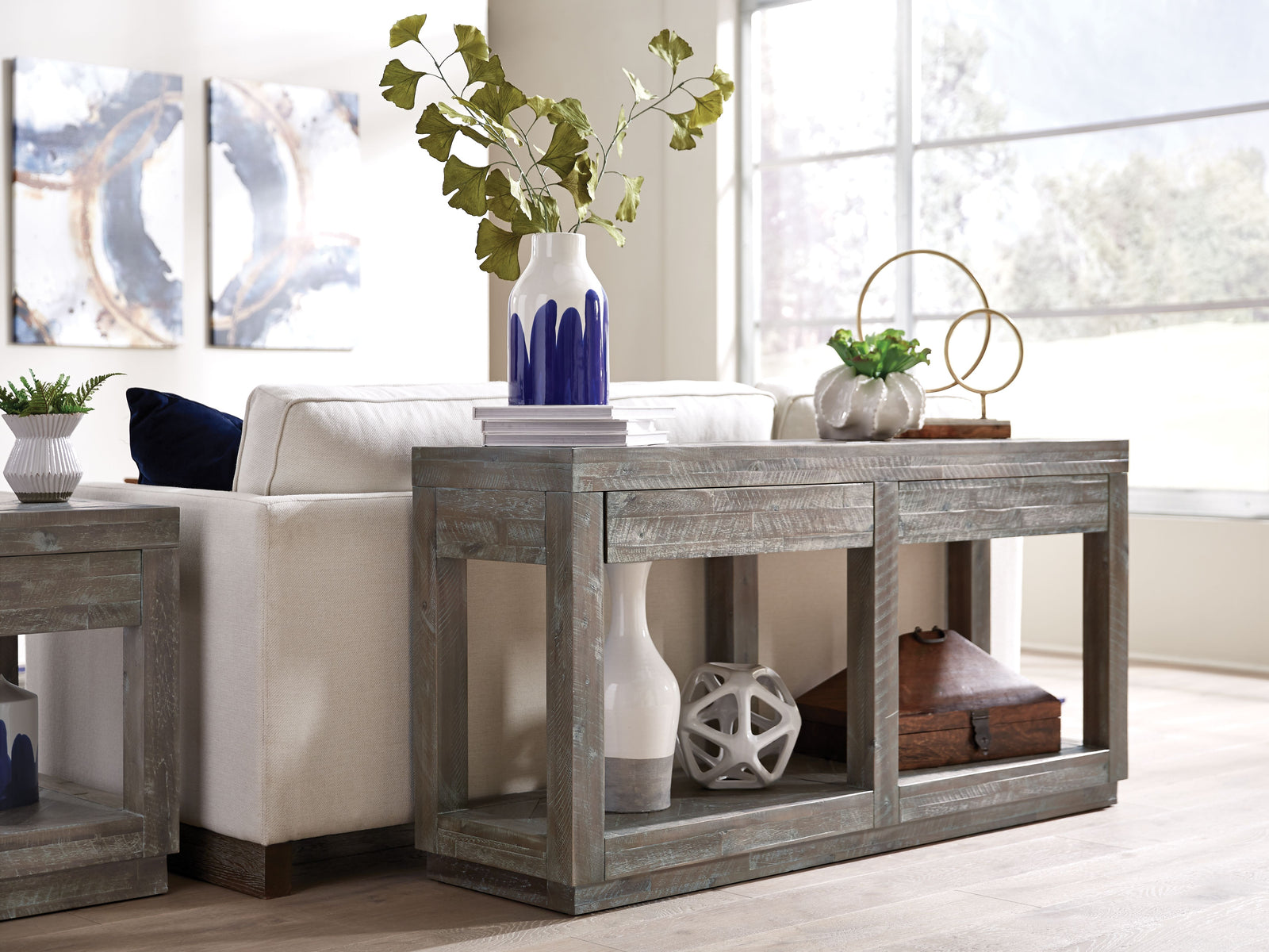 herringbone-solid-wood-two-drawer-console