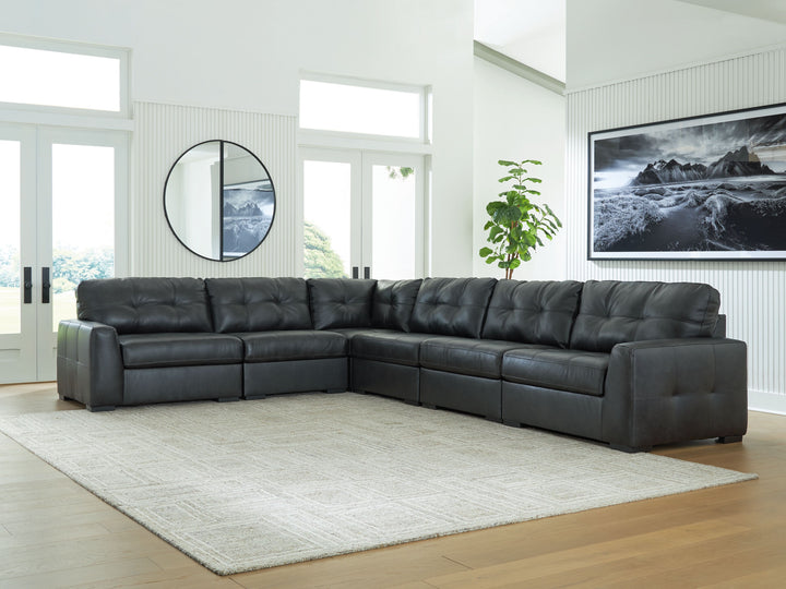 Brindley Pier - 6-Piece Sectional - Fog by Ashley Furniture product image
