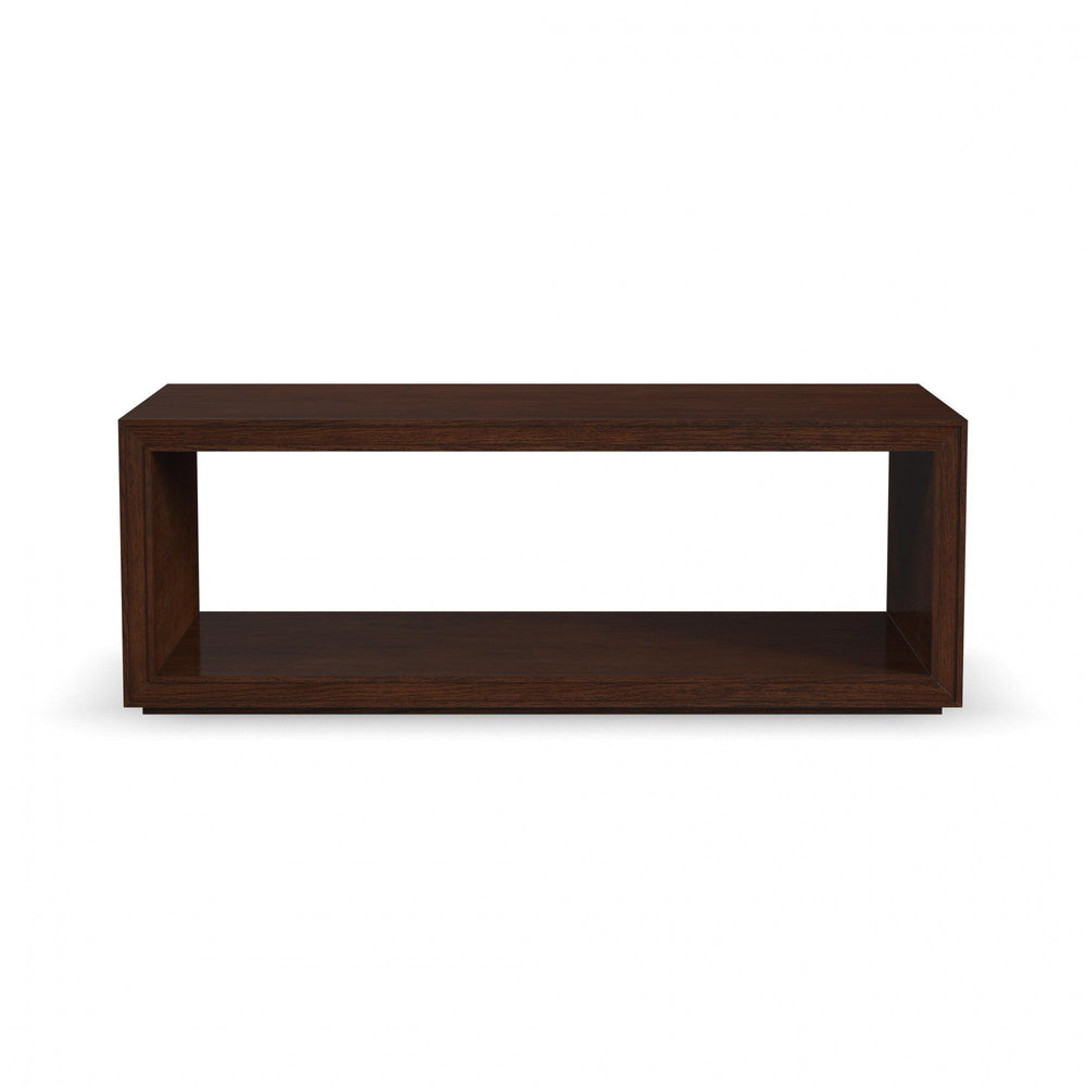 Waterfall Rectangular Coffee Table with Casters