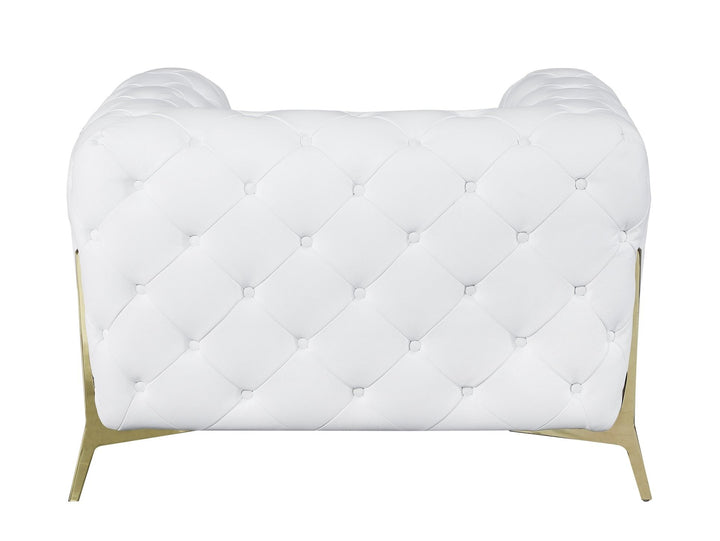DivanItalia 970 Italian Leather White Chair